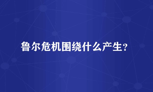 鲁尔危机围绕什么产生？