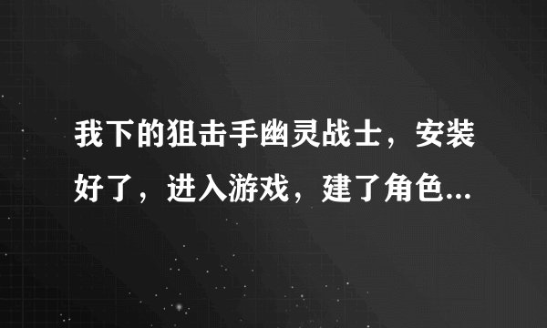 我下的狙击手幽灵战士，安装好了，进入游戏，建了角色名，就红屏，不动了，按下回车就退出了，不能玩杂的