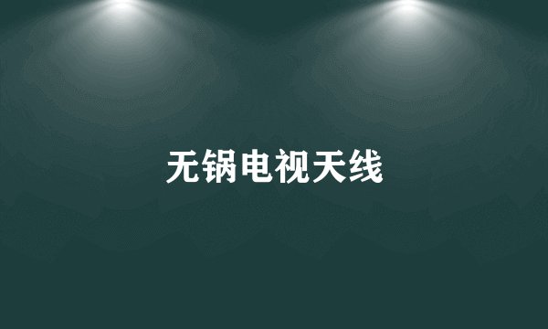 无锅电视天线