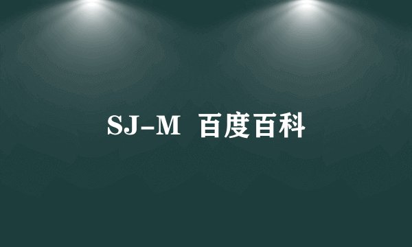 SJ-M  百度百科