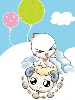 有个壁纸是一个洋葱头骑了一个羊然后那只羊快滑到了