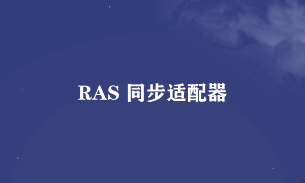 RAS 同步适配器