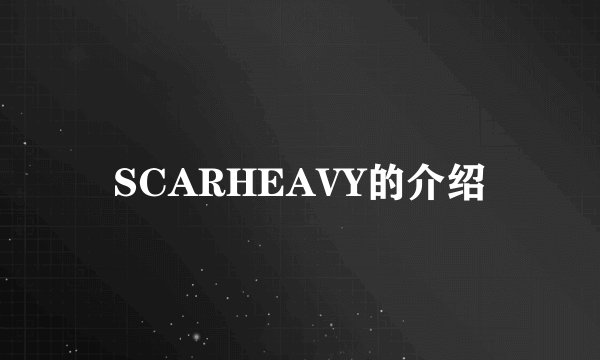SCARHEAVY的介绍