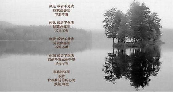 “你来或不来，我就在这里”是出自哪首诗？