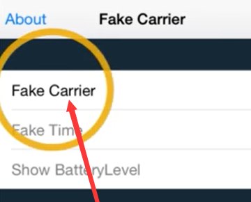iphone没有越狱能不能吧左上角中国移动的字改成我想改的emoji表情的？？