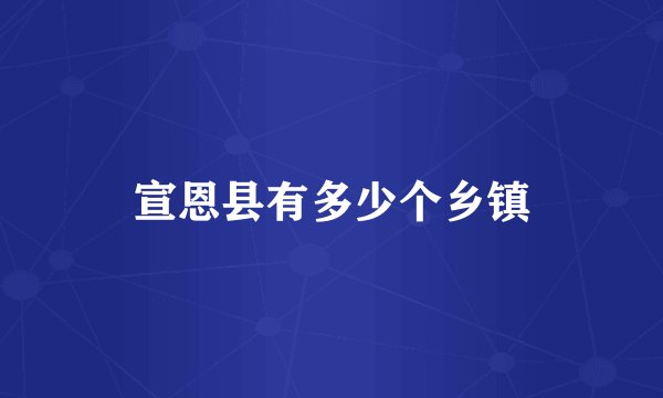 宣恩县有多少个乡镇