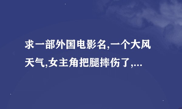 求一部外国电影名,一个大风天气,女主角把腿摔伤了,遇到一个书商.然后去书商家里清洗伤口 ,后来他们出轨了