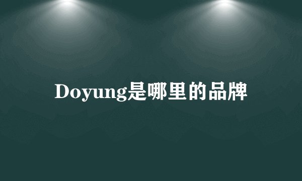 Doyung是哪里的品牌