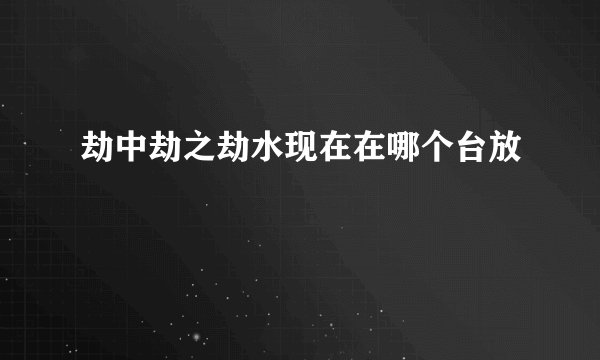 劫中劫之劫水现在在哪个台放