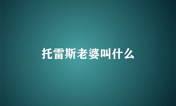 托雷斯老婆叫什么
