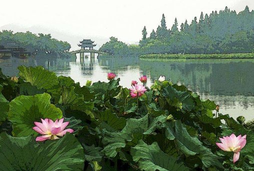 接天莲叶无穷碧 映日荷花别样红中的无穷碧是什么意思