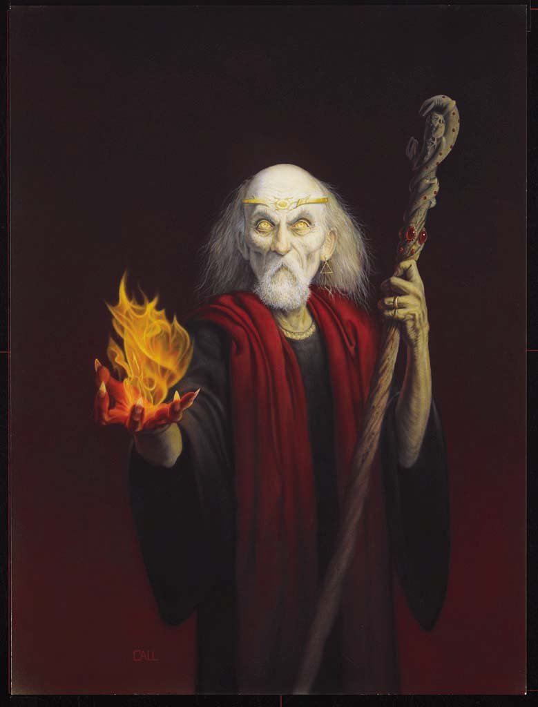 中世纪巫术的魔法师