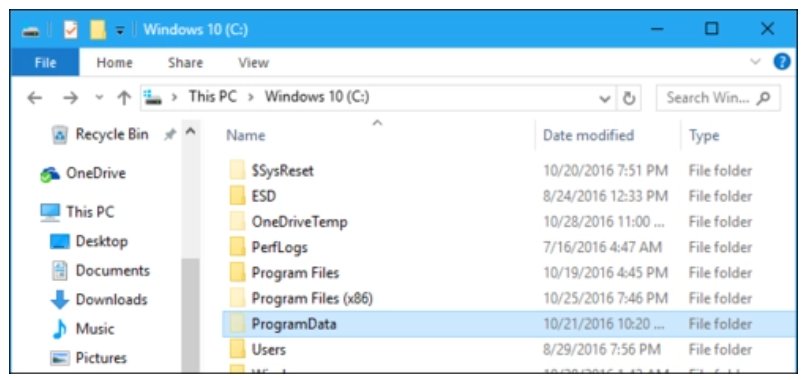 programdata是什么文件夹