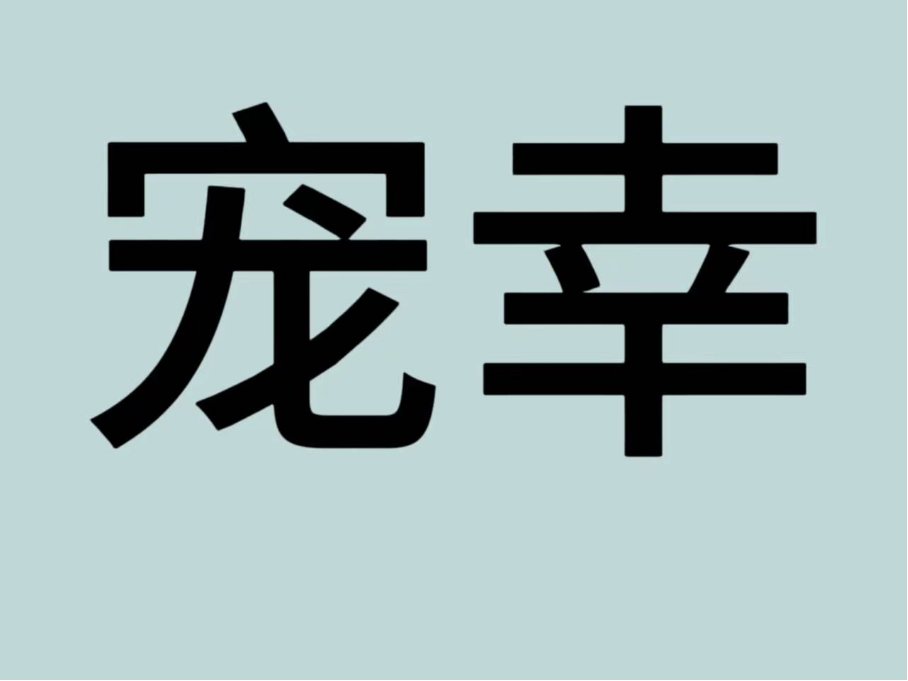 宠幸是什么意思