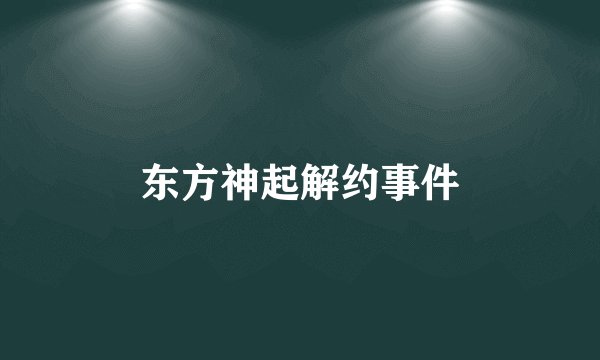 东方神起解约事件