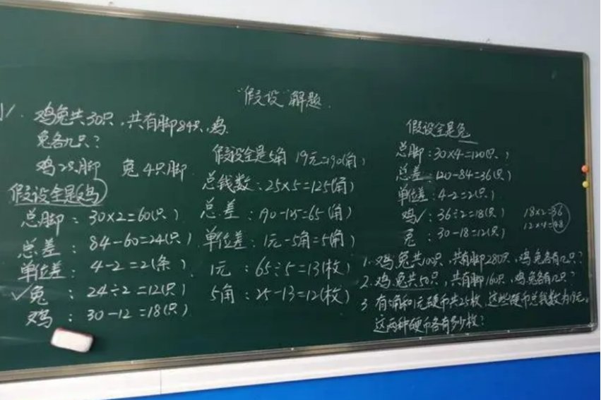 鸡兔同笼的巧妙解法