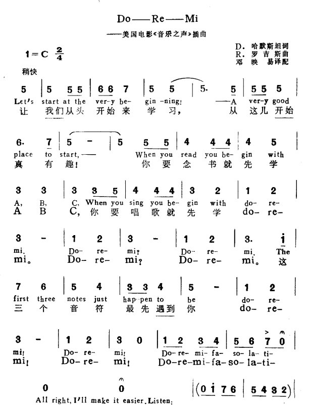 DoReMi是什么意思？
