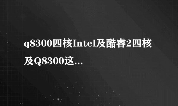 q8300四核Intel及酷睿2四核及Q8300这个处理器怎么样