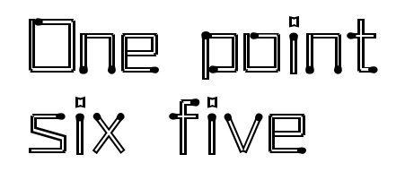 1.65用英语怎么读