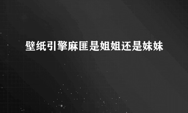 壁纸引擎麻匪是姐姐还是妹妹