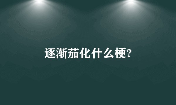 逐渐茄化什么梗?