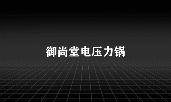 御尚堂电压力锅