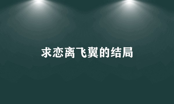 求恋离飞翼的结局