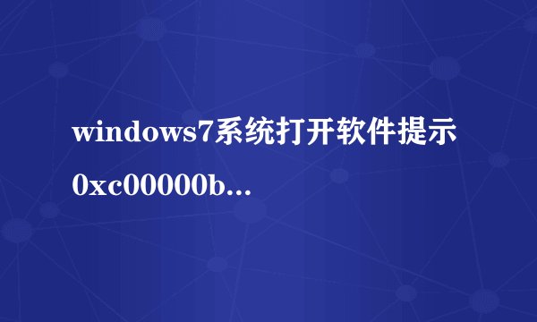 windows7系统打开软件提示0xc00000ba错误代码如何处理