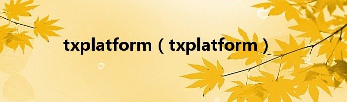 txplatformtxplatform