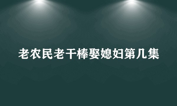 老农民老干棒娶媳妇第几集