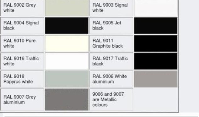 油漆色号RAL9006是什么颜色