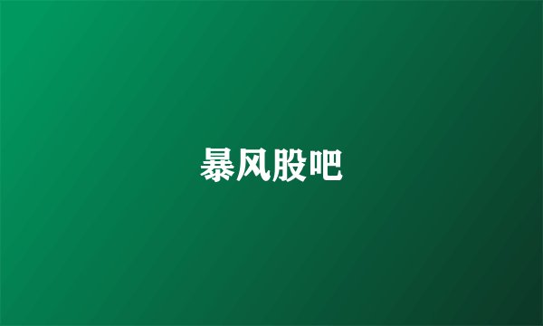 暴风股吧