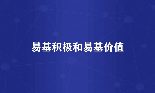 易基积极和易基价值