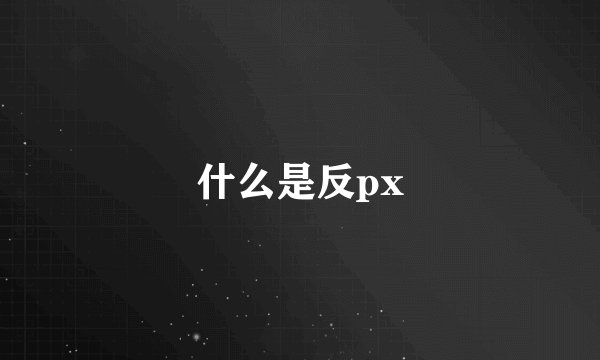 什么是反px