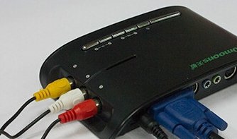 电脑液晶显示屏怎么转换成电视机看电视？