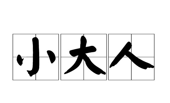 小大人是什么意思