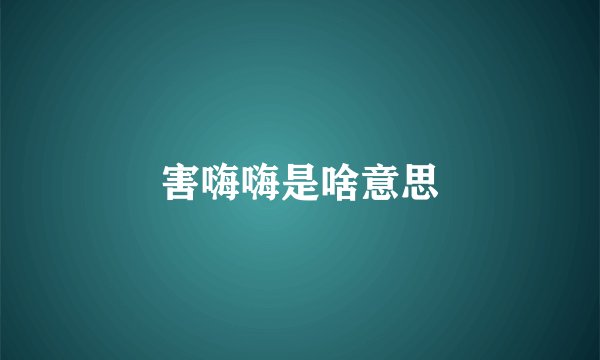 害嗨嗨是啥意思