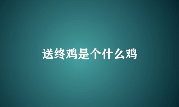 送终鸡是个什么鸡