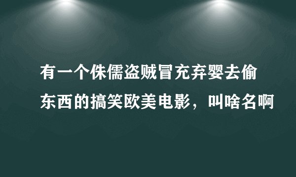 有一个侏儒盗贼冒充弃婴去偷东西的搞笑欧美电影，叫啥名啊