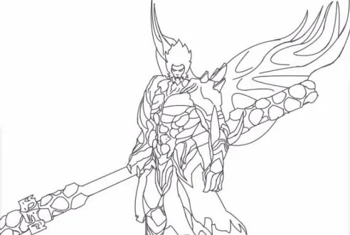 孙悟空地狱火画法教程