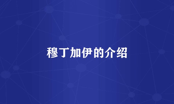 穆丁加伊的介绍