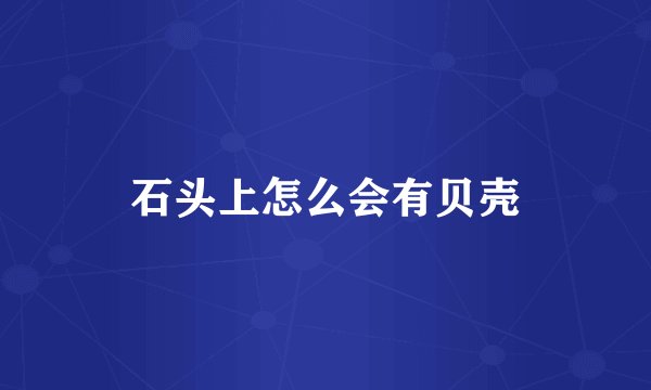 石头上怎么会有贝壳