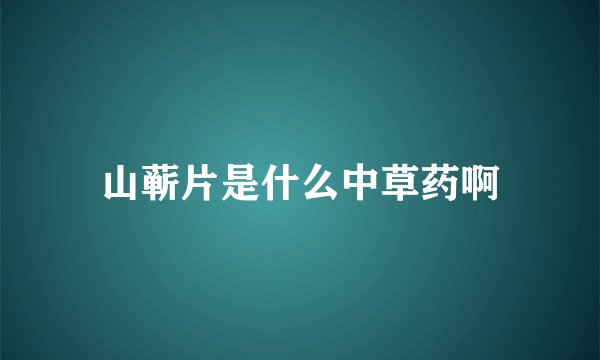 山蕲片是什么中草药啊