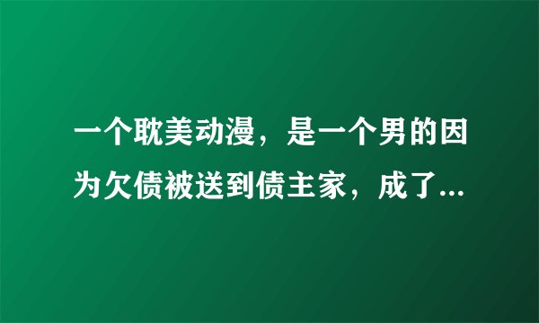 一个耽美动漫，是一个男的因为欠债被送到债主家，成了他奴隶的，求名字。