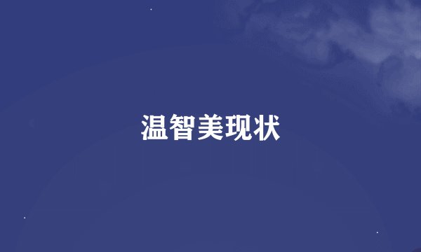 温智美现状