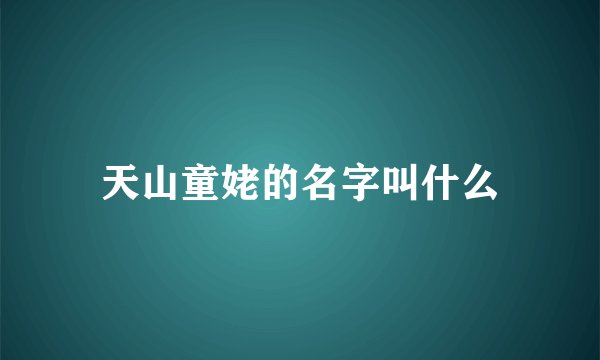 天山童姥的名字叫什么