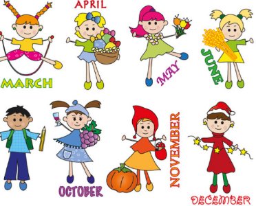 月份用英语怎么写？