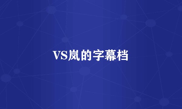 VS岚的字幕档