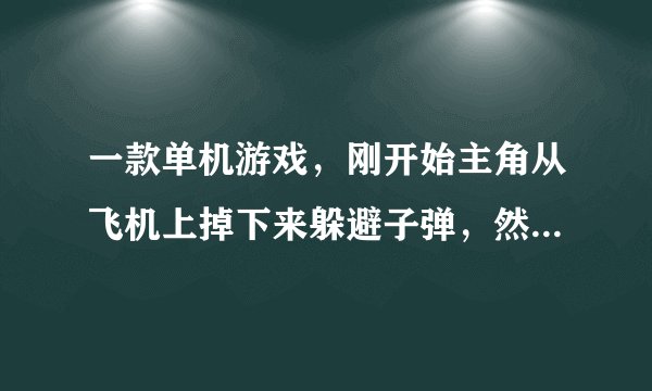 一款单机游戏，刚开始主角从飞机上掉下来躲避子弹，然后降落到地上，双手拿枪打敌人，貌似叫什么枪手？