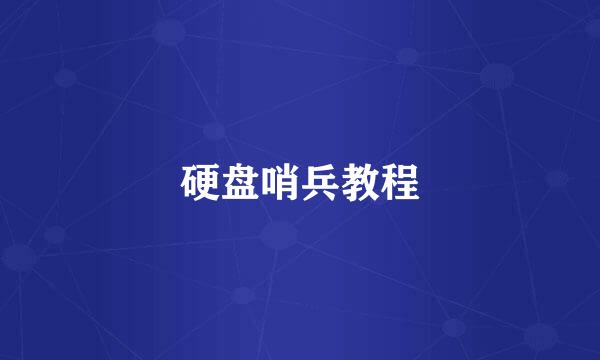 硬盘哨兵教程